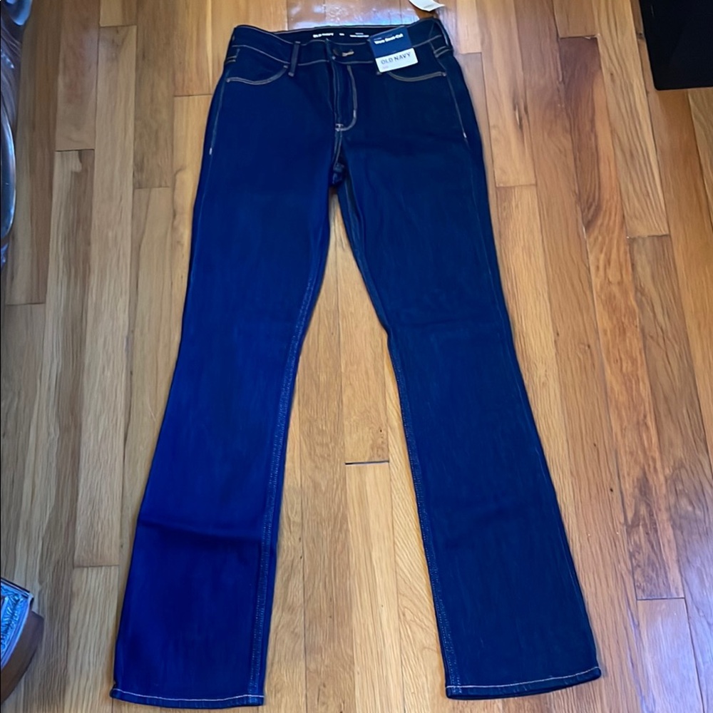 NWT Old Navy Blue WOW Boot Cut Jeans Classic Style Size 00